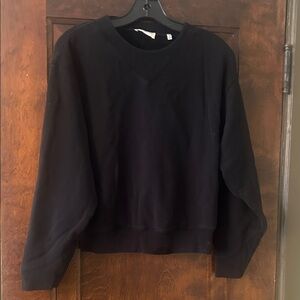 7 for Mankind Classic Black Sweatshirt